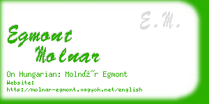 egmont molnar business card
